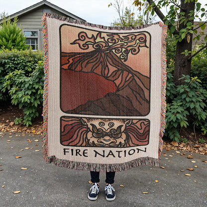 Fire Nation Woven Blanket