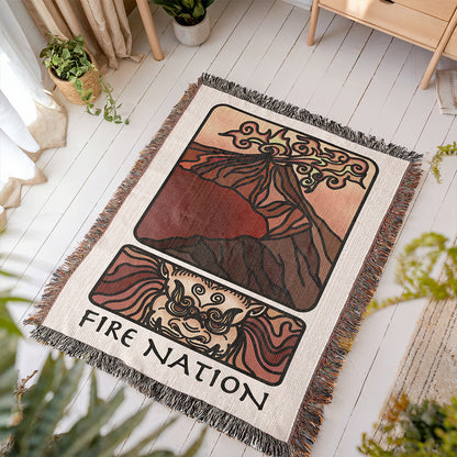 Fire Nation Woven Blanket