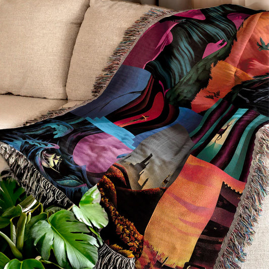 Throne of Glass Woven Blanket - SJM Bookish Gift